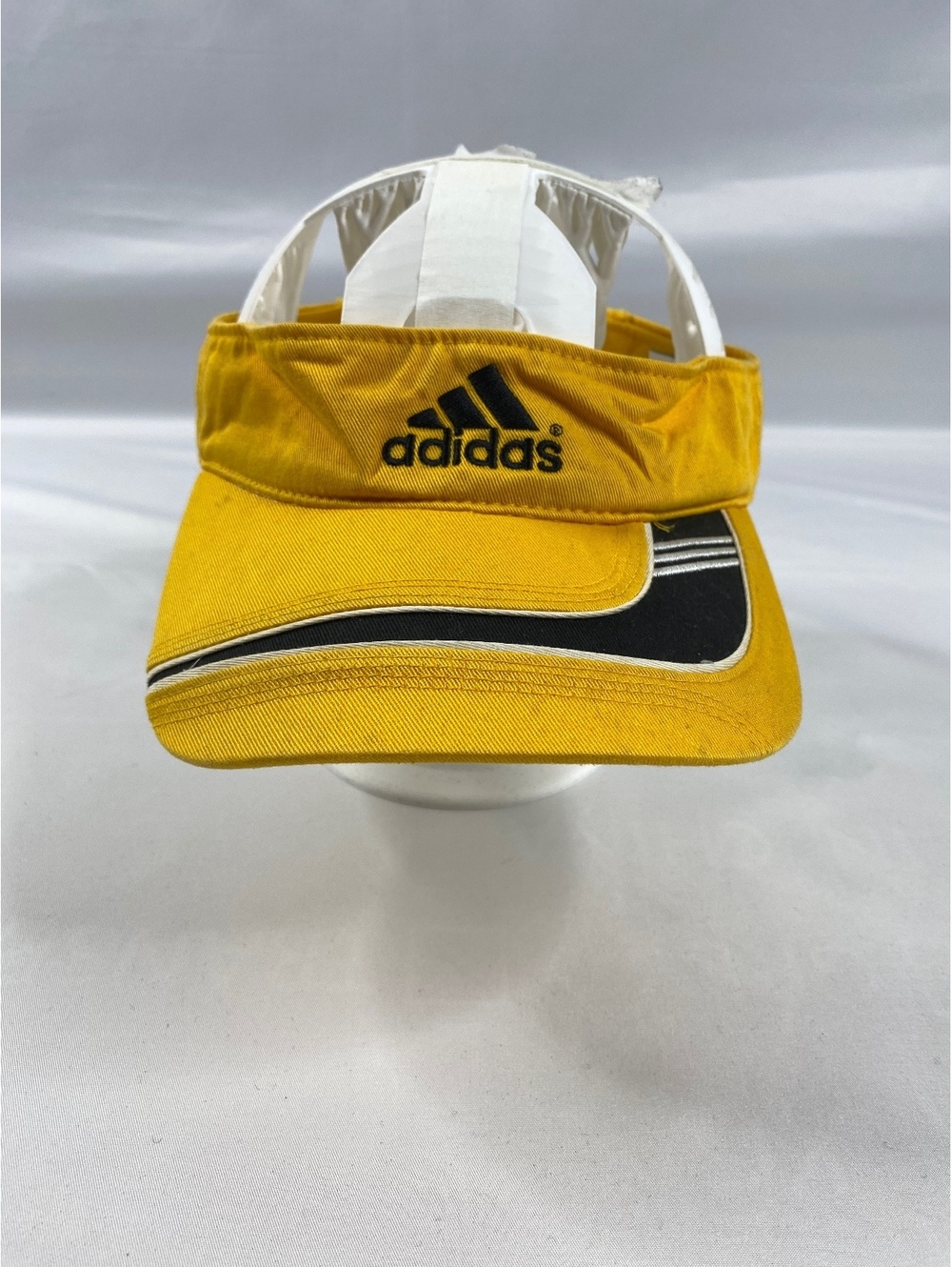 Adidas Vintage Yellow Adjustable Visor Hat Unisex Athletic